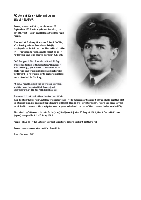 A preview of a PDF biography for Dean, Arnold Keith Michael